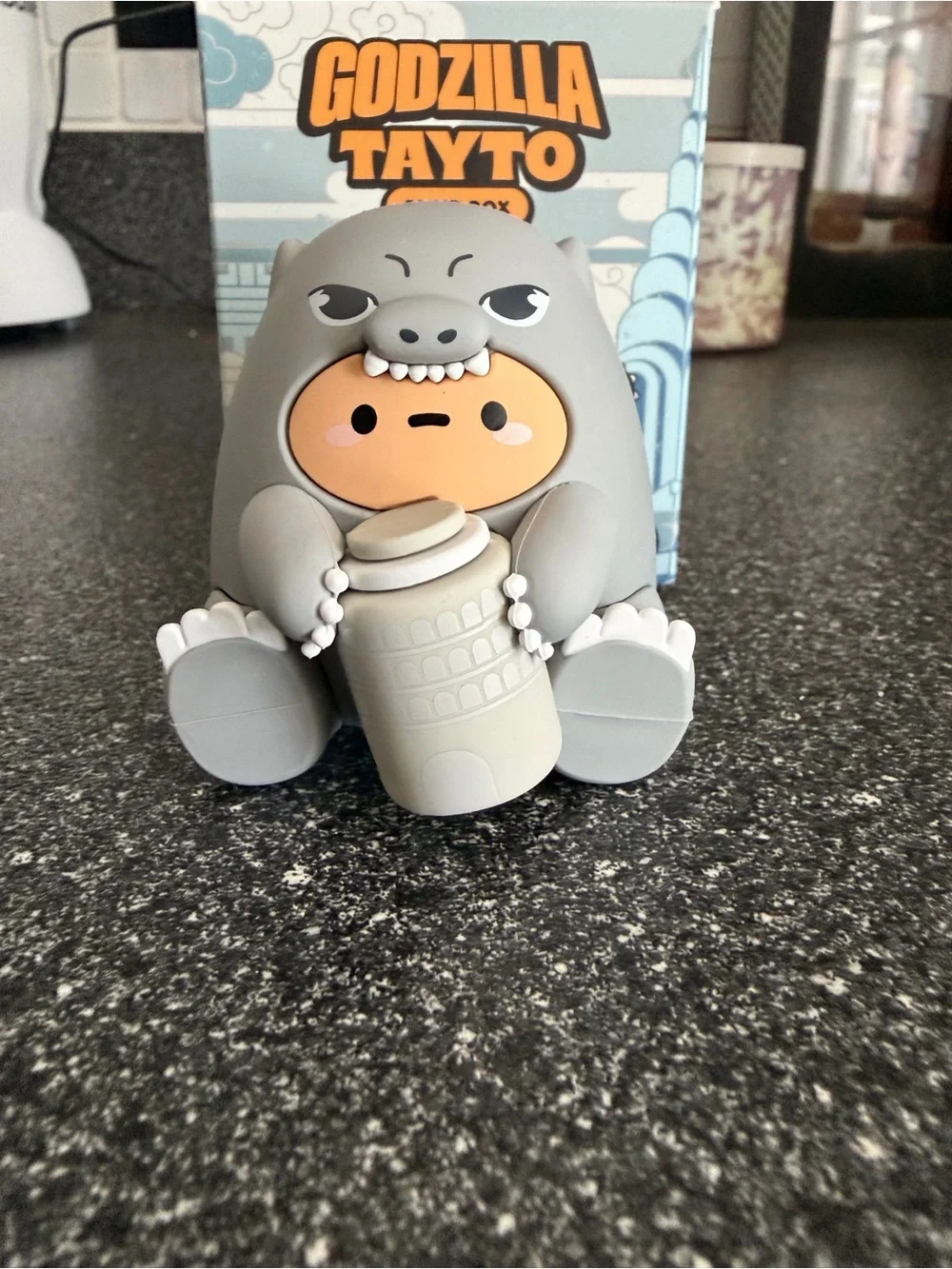 Godzilla smoko collab Godzilla tayto- grey Godzilla